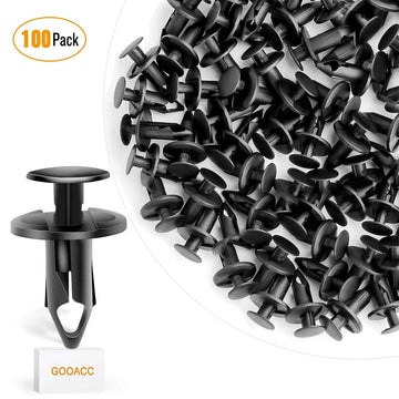 100 Pcs Nylon Bumper Fastener Rivet Retaining Clips For GM 21030249 Ford N807389S